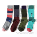 Cotton dress socks for men and women-D